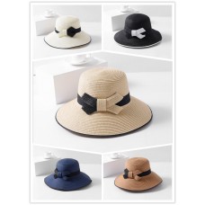 Large Wide Brim Mujer&apos;s Hats Summer Beach Wheat Panama Fedora Sunhats Outwear  eb-14524276